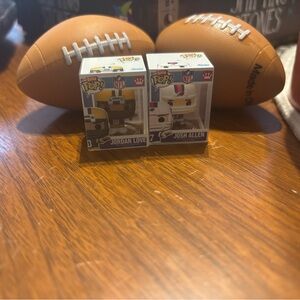Mini NFL Funko Pop Figures - Jordan Love and Josh Allen